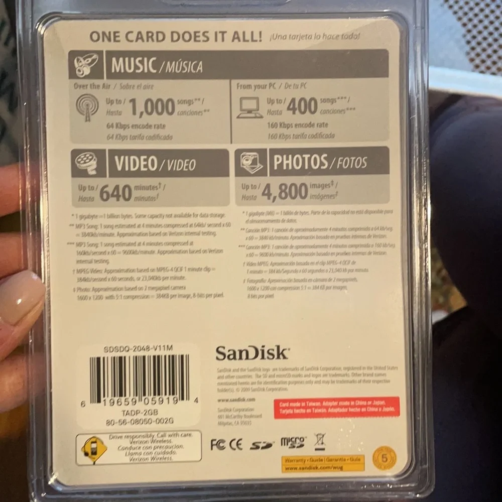 NWT 2 GB Memory Card